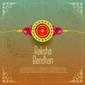 Premium raksha bandhan greeting background Royalty Free Stock Photo