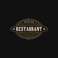 Premium restaurant vintage logo design