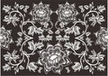 PREMIUM SEAMLESS PATTERN WITH FLORAL DESIGN. INDONESIAN BATIK STYLE