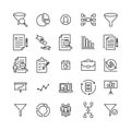 Premium set of freelance line icons.