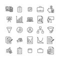 Premium set of freelance line icons.