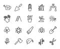 Premium set of garden line icons.