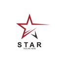 Premium star logo design Royalty Free Stock Photo