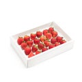 Premium Strawberry in box set isolate on white background Royalty Free Stock Photo