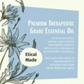 Premium therapeutic grade essential oil banner
