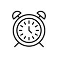 Premium time icon or logo in line style.