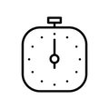 Premium time icon or logo in line style.