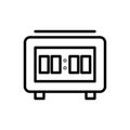 Premium time icon or logo in line style.