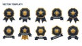 Premium Vector Badges and Award Emblems Set Royalty Free Stock Photo