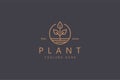 Premium Vector Plant Logo. Nature Sign Brand Identity Agriculture.