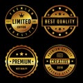 Premium Vintage Badge & Label Set Royalty Free Stock Photo