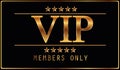 Premium VIP card Royalty Free Stock Photo
