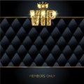 Premium vip card with crown and glitter Royalty Free Stock Photo