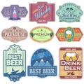 Premium Wine and Beer label tag sticker for Advertisement