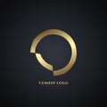 A premuim logo vector, Luxury company Logo design, Gold vector Logo templates