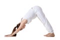 Prenatal Yoga, Downward facing dog yoga pose Royalty Free Stock Photo