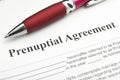 Prenup agreement Royalty Free Stock Photo
