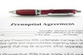 Prenup agreement Royalty Free Stock Photo