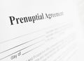 Prenuptial agreement