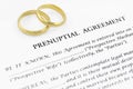 Prenuptial ( premarital ) agreement Royalty Free Stock Photo