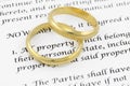 Prenuptial ( premarital ) agreement Royalty Free Stock Photo