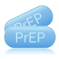 Prep pills vector icon, hiv treatment medication Royalty Free Stock Photo