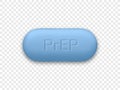 PrEp tablet vector HIV blue pill