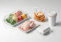 Prepackaged meal components Royalty Free Stock Photo