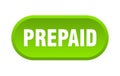 prepaid button. rounded sign on white background