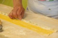 Agnolotti: typical pasta of the Langhe, Piedmont - Italy