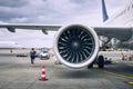 Preparation of airplane before flight Royalty Free Stock Photo