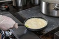 Preparation of bechamel sauce