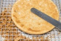 Preparation cake for assemble the layer Royalty Free Stock Photo