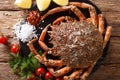 Preparation for cooking food spider crab with fresh ingredients