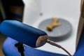 Preparation of a 3d scanner for an object, working the file on a computer then printing it on a 3d printer