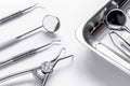 Preparation of dental instruments before work Royalty Free Stock Photo