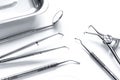 Preparation of dental instruments before work Royalty Free Stock Photo