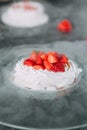 preparation of the dessert Pavlova Royalty Free Stock Photo