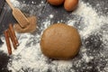 Preparation of dough for ginger cookies