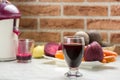 Juice from red beets Royalty Free Stock Photo