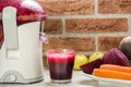 Juice from red beets Royalty Free Stock Photo