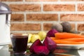 Juice from red beets Royalty Free Stock Photo