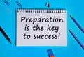 Preparation is the key to success Royalty Free Stock Photo