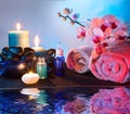 Preparation for massage and aromatherapy Royalty Free Stock Photo