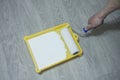 Preparation for priming the plastered surface for further painting Royalty Free Stock Photo