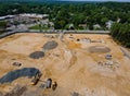 Preparation process in view of construction works site house