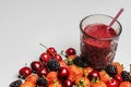 preparation of a red juice to detoxify Royalty Free Stock Photo