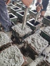 Preparation of testing Specimen for fresh concrete