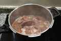 Preparation of a traditional mediterranean oxtail recipe