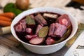 Preparation of a traditional mediterranean oxtail recipe